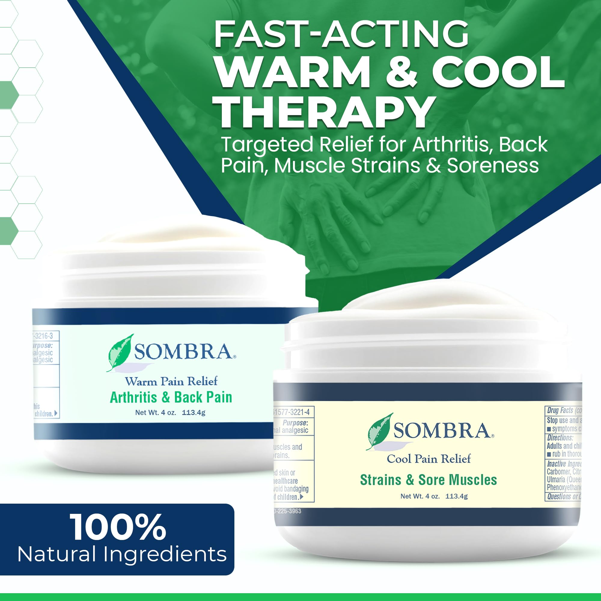 Sombra cool therapy gel roll on showing portable relief on demand