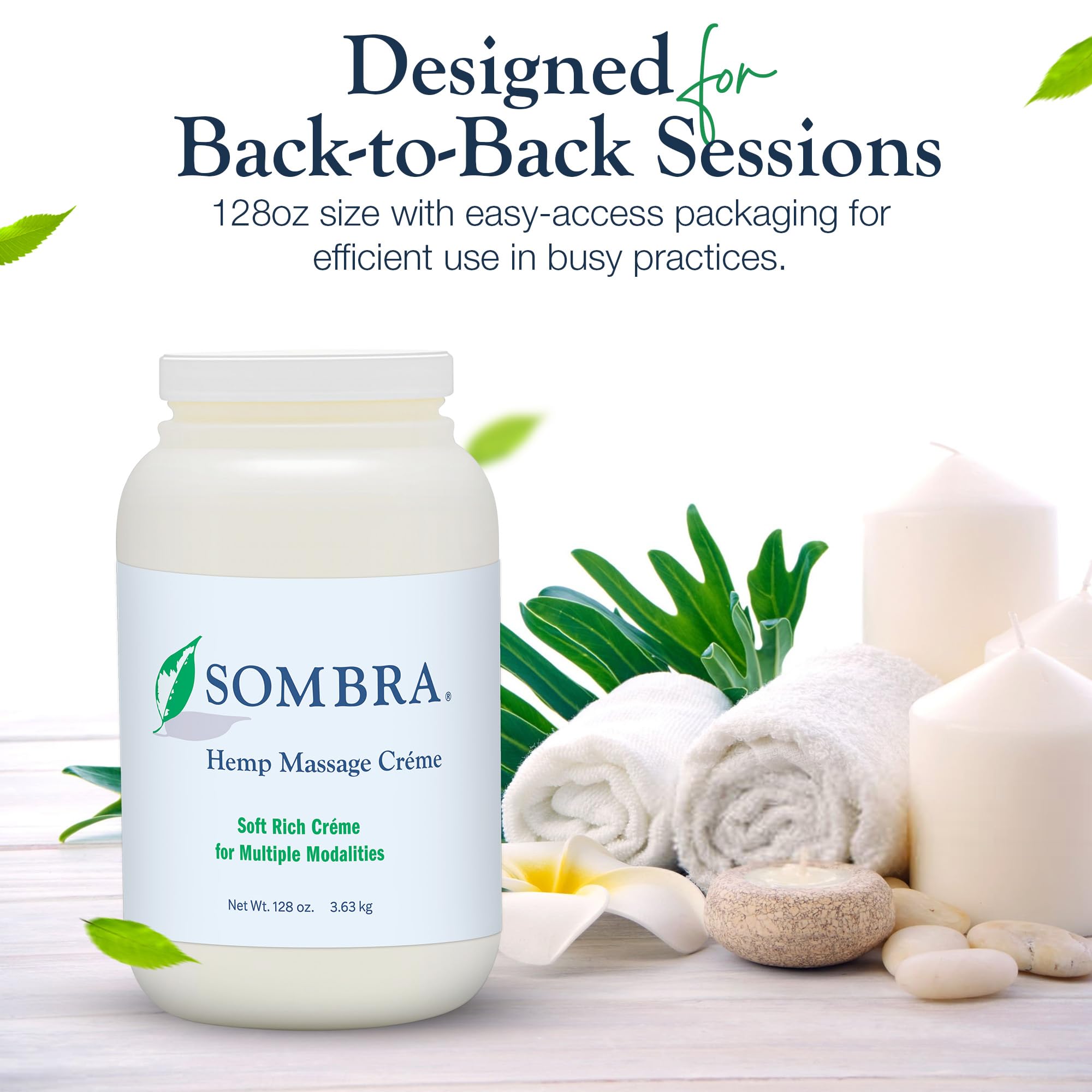 Sombra Hemp Massage Creme label closeup highlighting clean formula