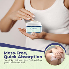 Sombra gel demonstrating menthol cooling action on skin.