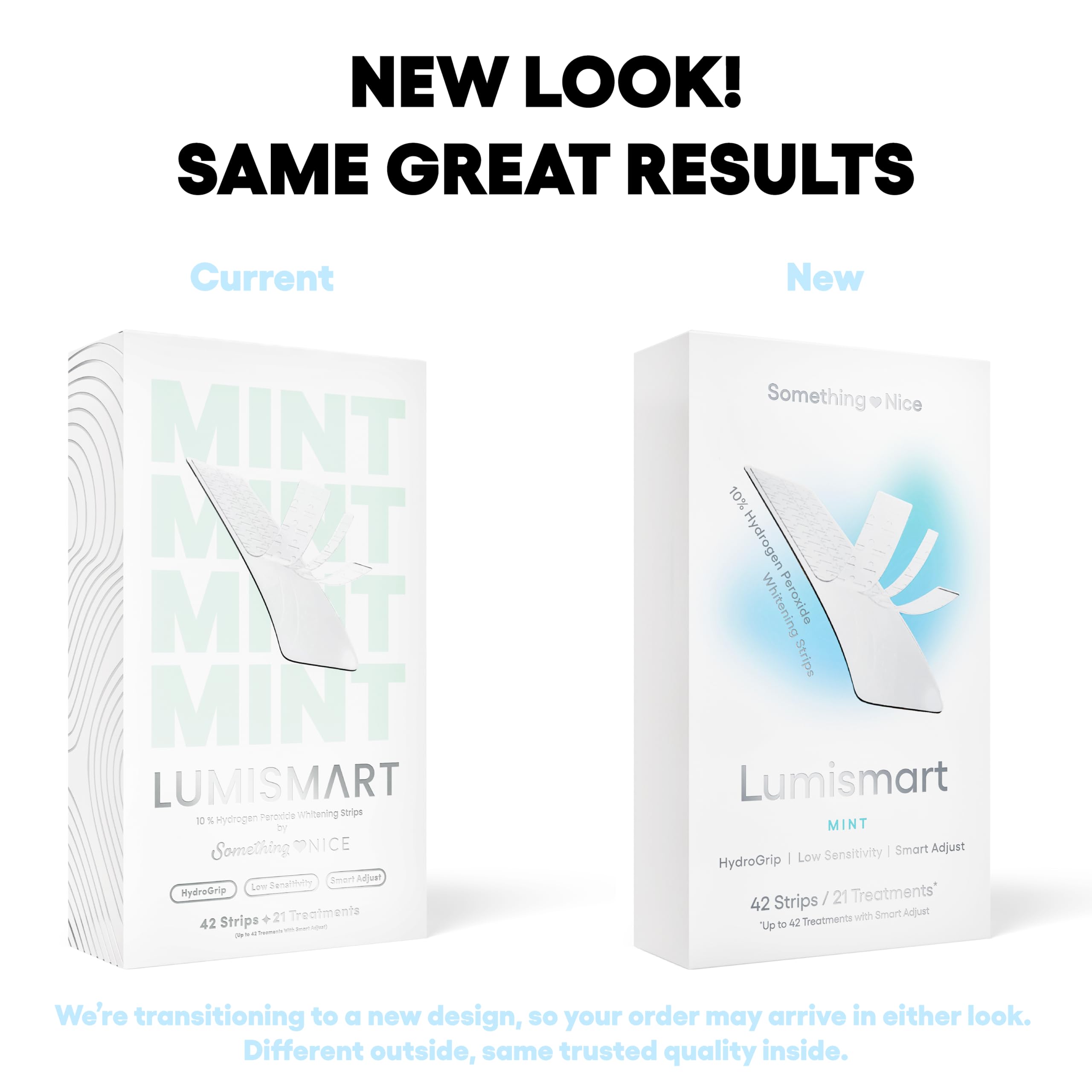 Something Nice Lumismart enamel-safe formulation supports sensitive teeth whitening.