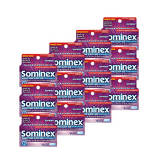 Sominex nighttime sleep-aid caplets box front for a restful night
