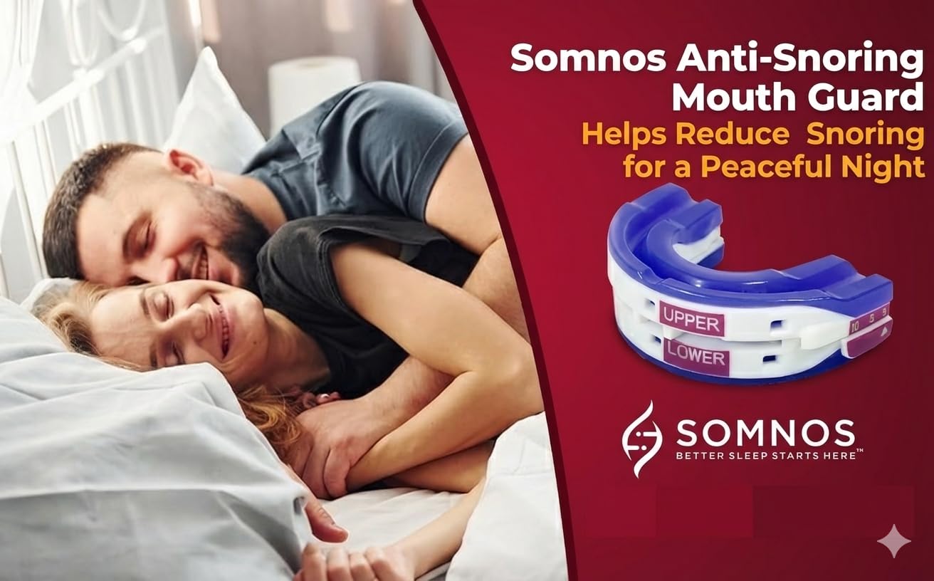 Somnos Anti Snore Mouthguard two-piece design enabling precise bite alignment for comfort