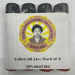 Somthawin Angki yellow oil used in massage ritual for recovery
