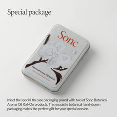 Sonc Duo Kit packaging box highlights two roll-ons for rituals.