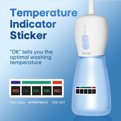 Sonmol Electric Peri Bottle in-use mode for hands-free rinsing.