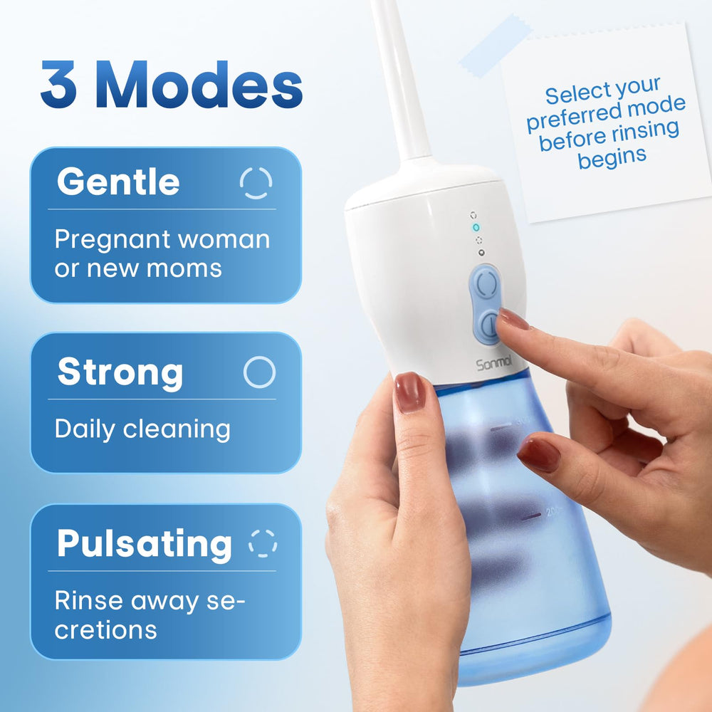 Sonmol Electric Peri Bottle nozzle baby for gentle bottom care.