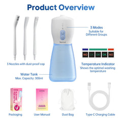 Sonmol Electric Peri Bottle nozzle mist for gentle cleansing and versatile modes.