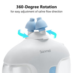 Sonmol measuring cup and packets image demonstrates easy dosage for consistent rinsing.