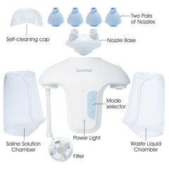 Sonmol unit with pressure safety valve emphasizes gentle, controlled water flow.