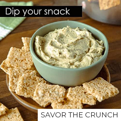 Sonoma Creamery Bacon Cheddar Crisps dip-ready for flavorful dips and boards.