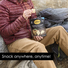 Sonoma Creamery Bacon Cheddar Crisps nutrition panel highlights protein content.
