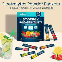 Sooergy electrolytes powder mix-berry sticks offer a tasty rehydration option after sport