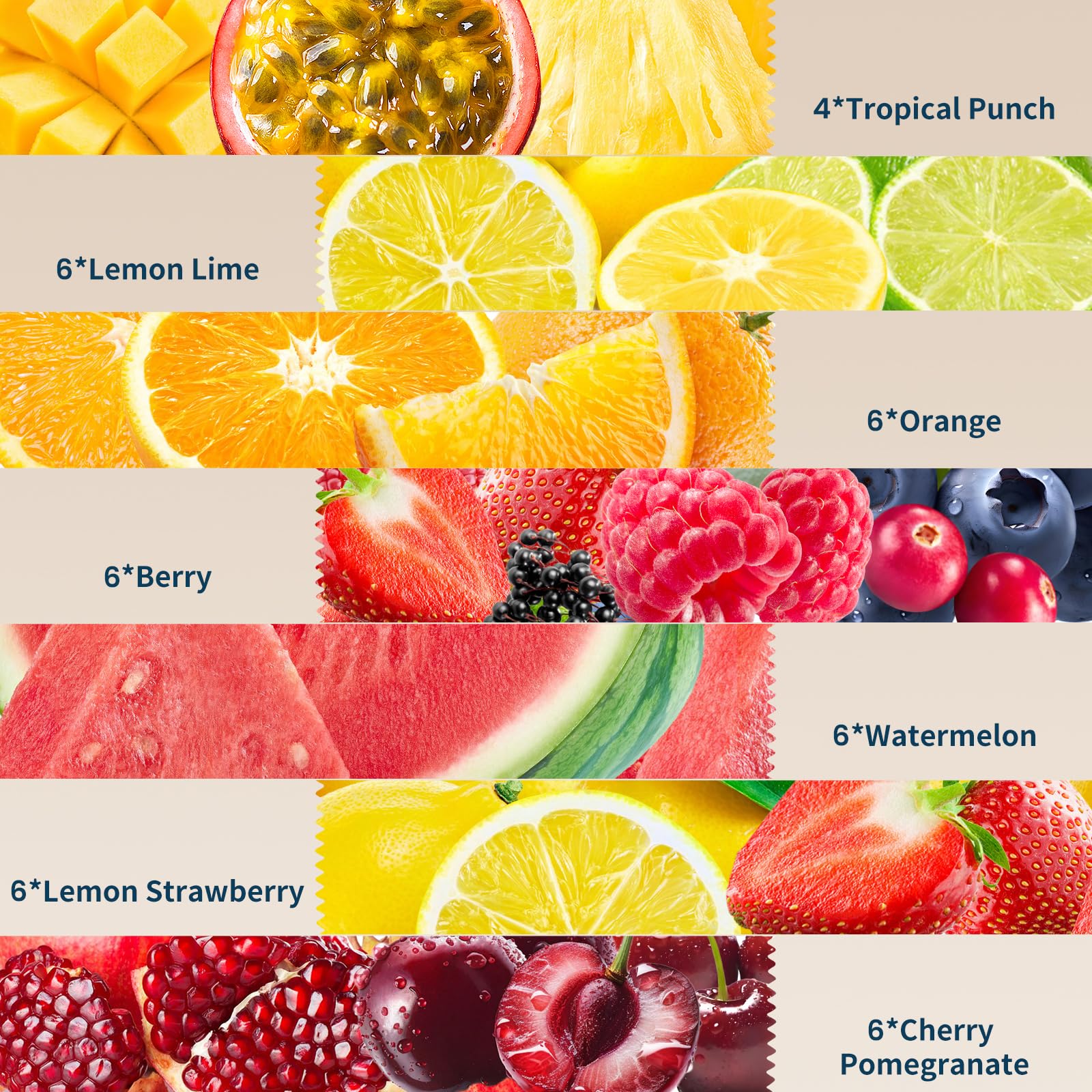 Sooergy electrolytes powder tropical-punch-passion-fruit sticks support daily hydration in heat