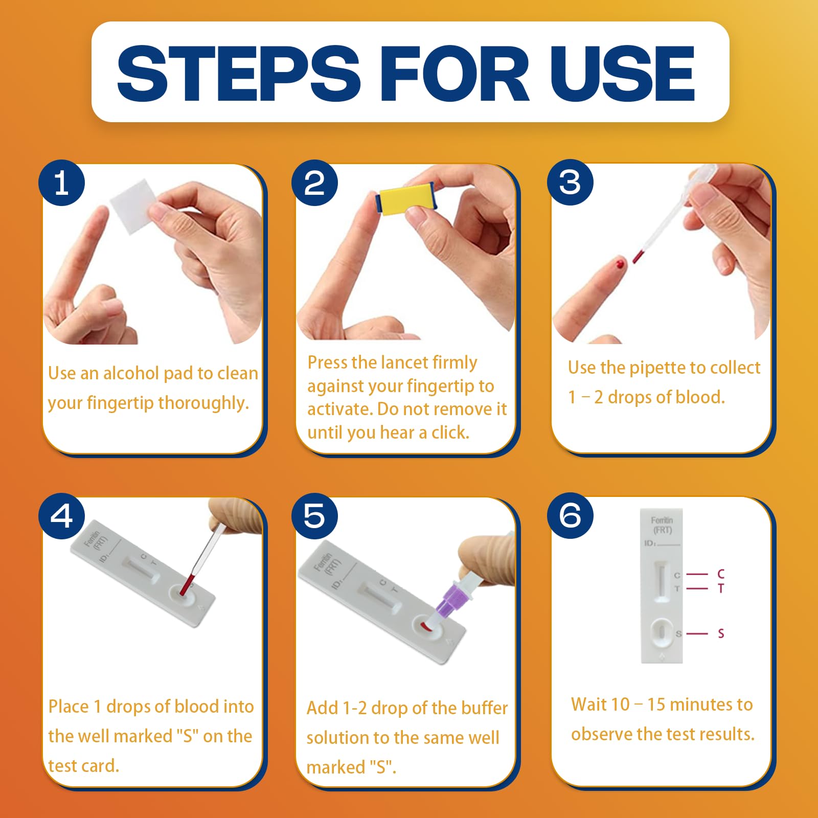 SOOMIO iron test kit suitable for men and women supports family use.