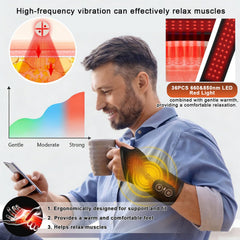 SORALEK cordless heating pad for flexible wear at home or office.