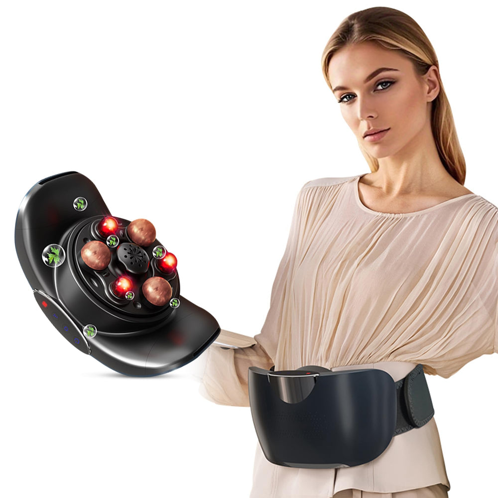 SORELAX automatic abdominal massager front view for targeted waist and abdomen relief.