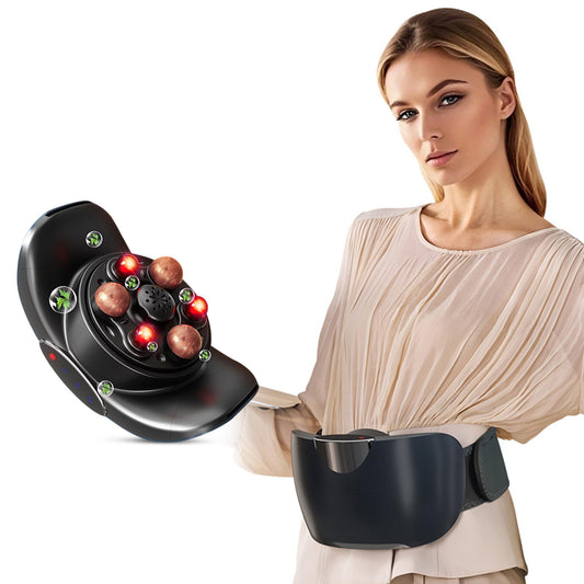 SORELAX automatic abdominal massager front view for targeted waist and abdomen relief.
