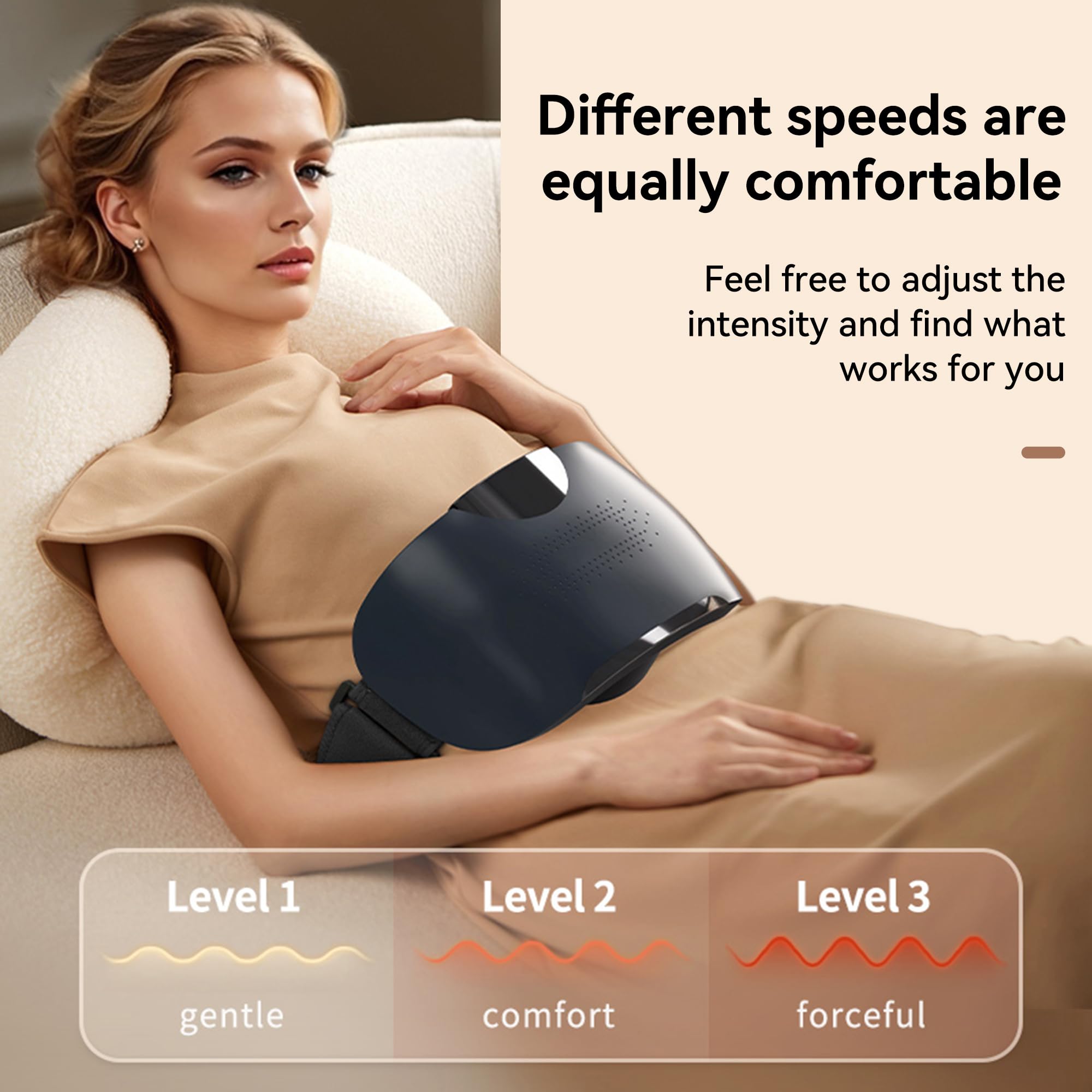 SORELAX use around the waist shows versatile self-care potential.