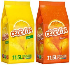 SORINA Cedevita lemon packet pouring into glass for refreshed hydration and energy.