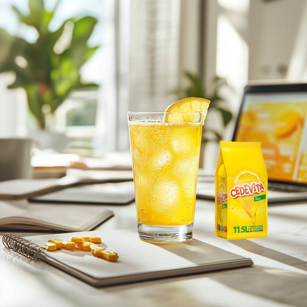 SORINA Cedevita Lemon prepared drink in a tall glass