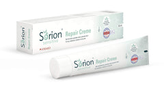 Sorion Cream Sensitive jar label communicates vegan, mineral-free formulation.