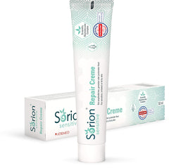 Sorion Cream Sensitive packaging highlights gentle care for irritated skin.