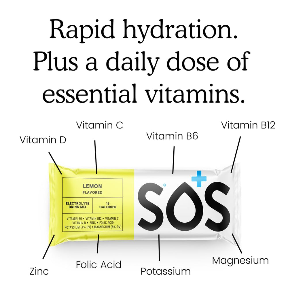 SOS Hydration made in USA seal emphasizing quality and safety.
