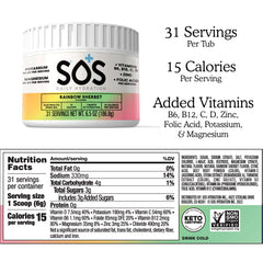 SOS Rainbow Sherbet travel-friendly packs for easy hydration on the move.