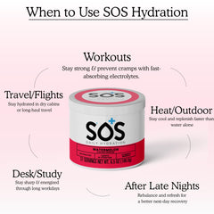 Open stick packet dissolving in water for hydration