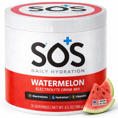 SOS Hydration Watermelon stick packet ready for on-the-go hydration