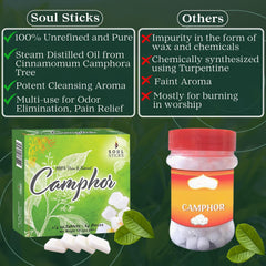 Soul Sticks camphor blocks ready for diffuser or lamp plate usage.