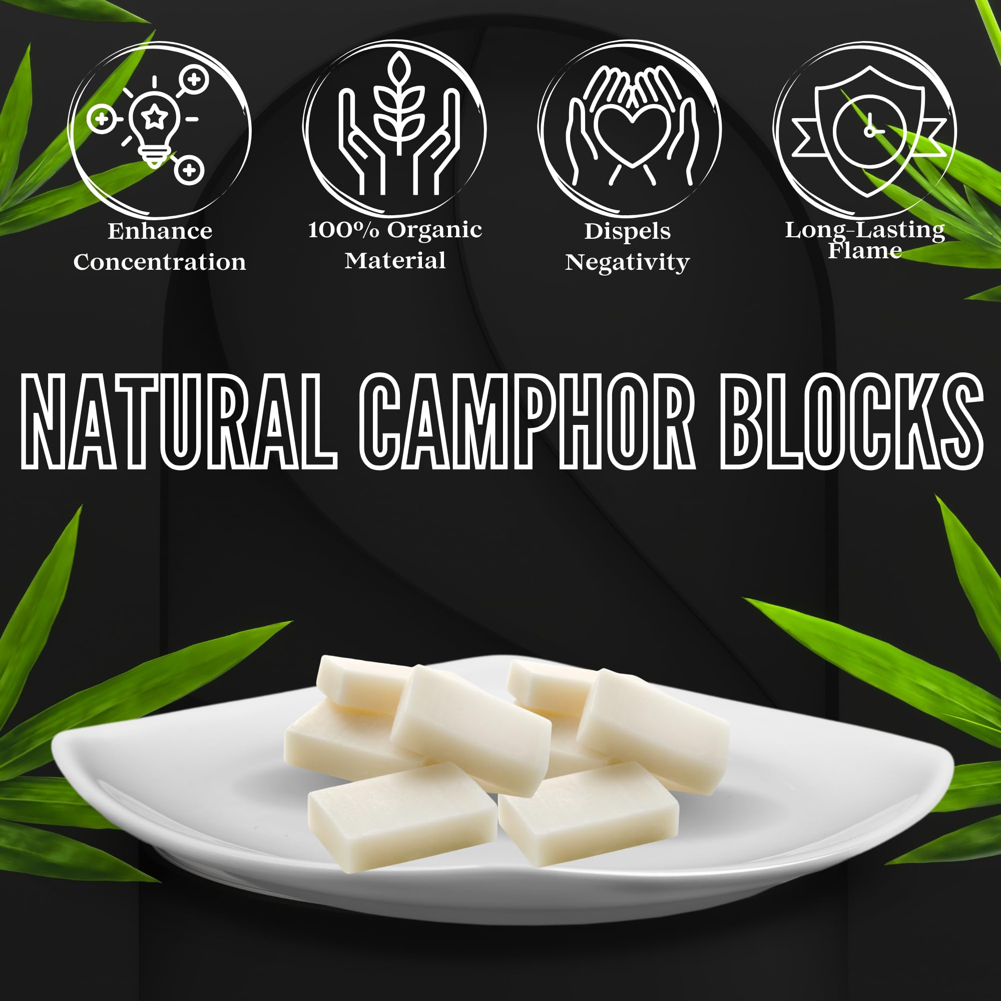 Soul Sticks camphor tablets 64-count ideal for rituals and space refreshment.