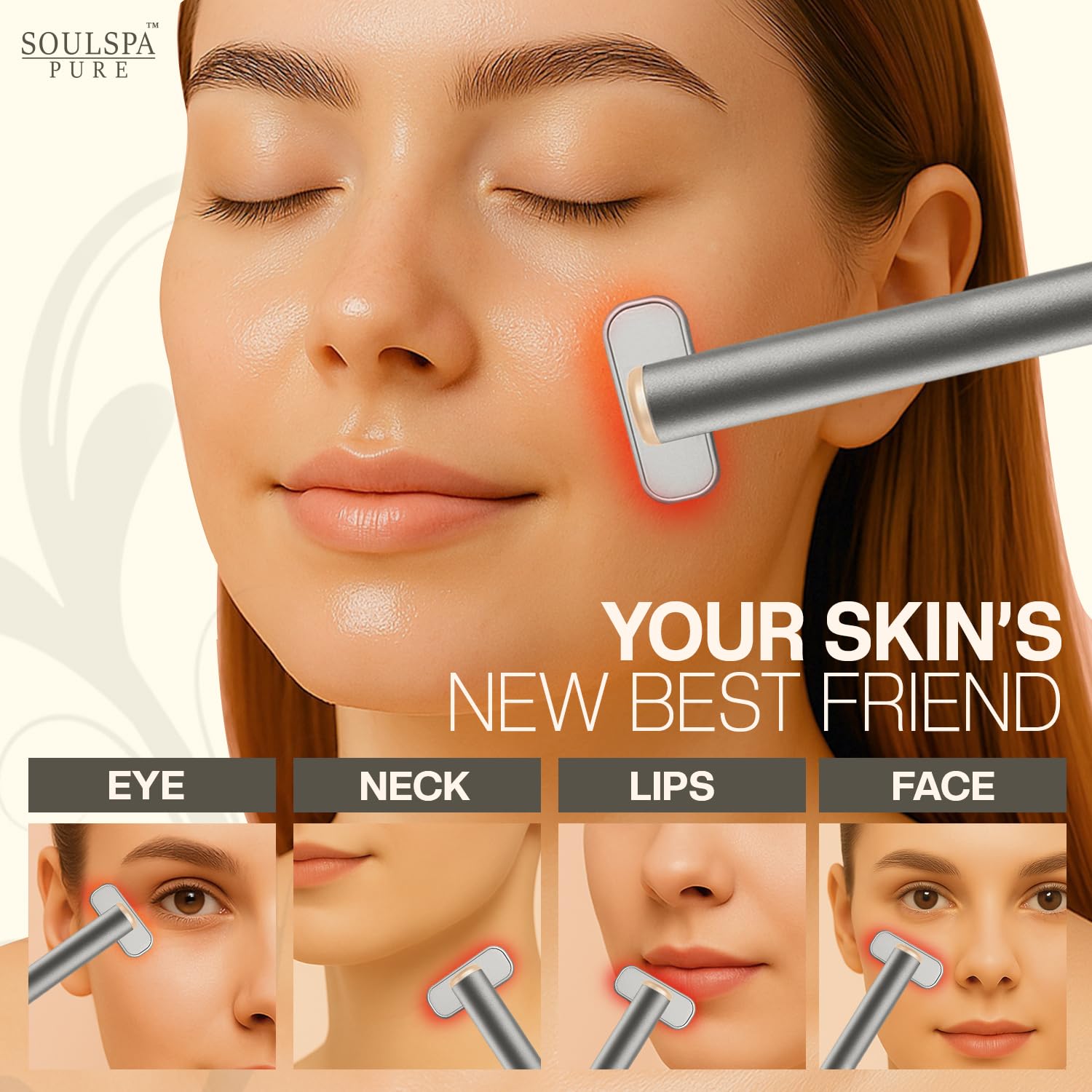 Compact, travel-ready SOULSPA PURE wand fits into your routine.