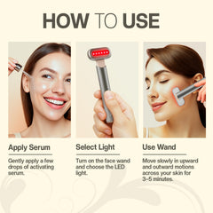Ergonomic handle on the SOULSPA PURE wand provides secure control.