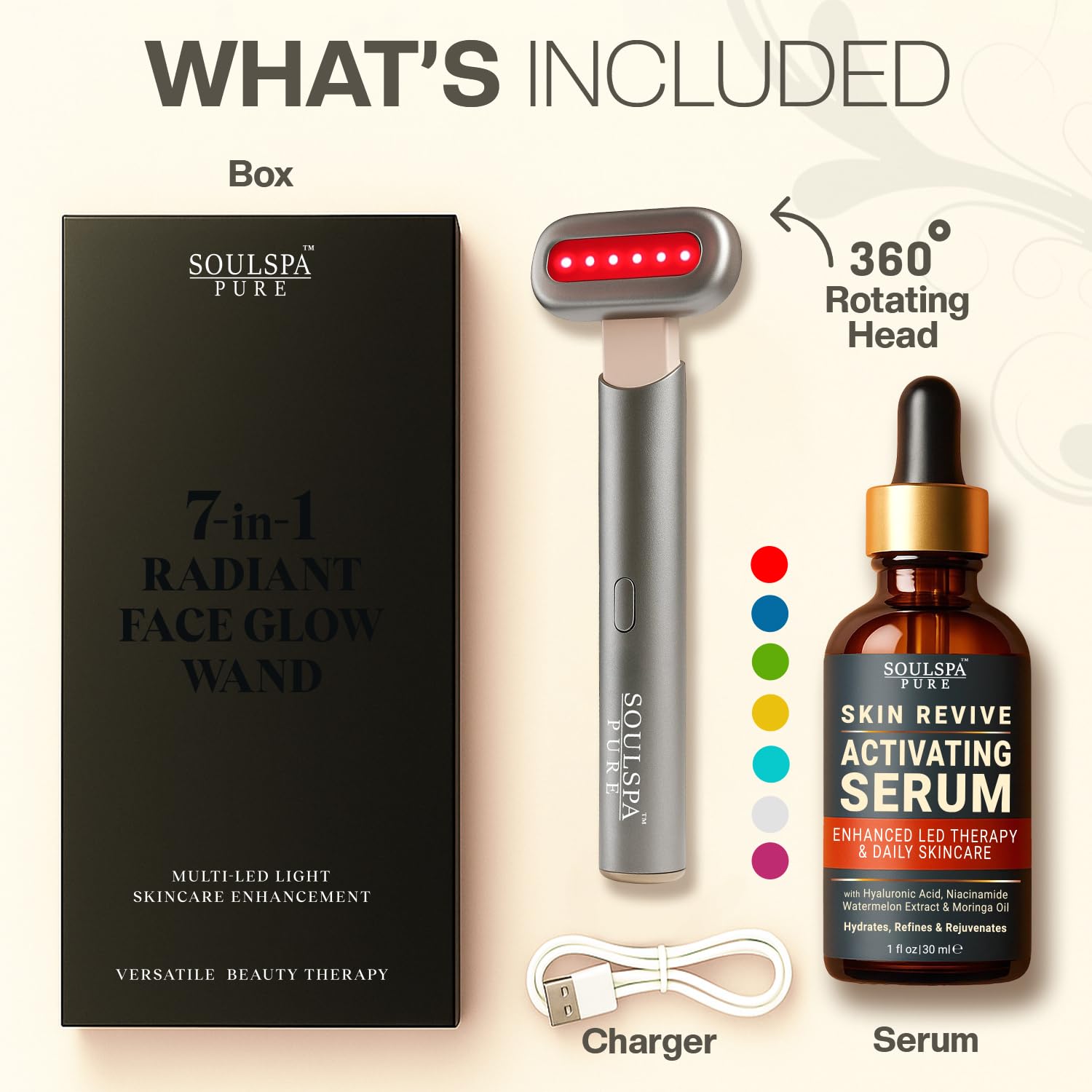 SOULSPA PURE at-home skincare routine setup for daily use.