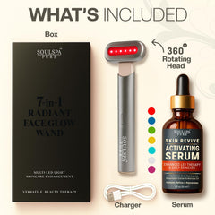 SOULSPA PURE at-home skincare routine setup for daily use.