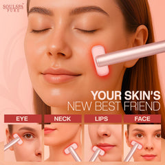 SOULSPA PURE serum being applied on face for absorption