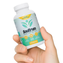 Soultrum Mood Support capsules close-up showing quality ingredients.