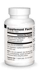 Source Naturals algae tablets closeup highlighting vegan friendly option