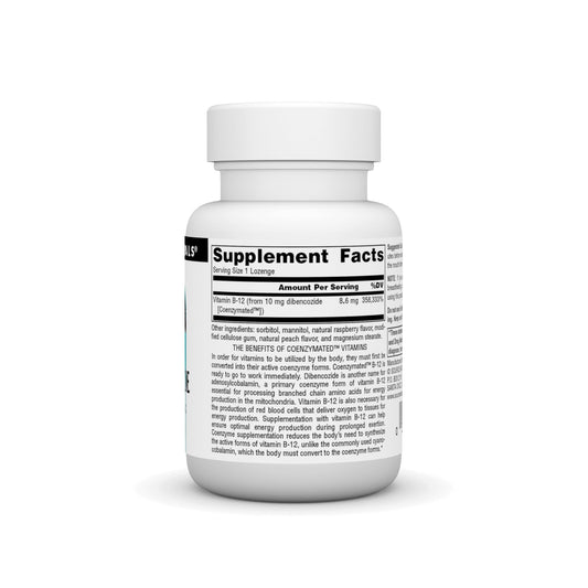 Source Naturals dibencozide lozenge before workout for sustained energy.