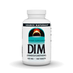 Source Naturals DIM bottle with BioPerine for easy daily supplementation.
