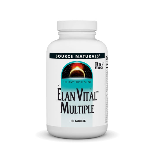Source Naturals Elan Vital Multi bottle front view for daily energy and immune support.