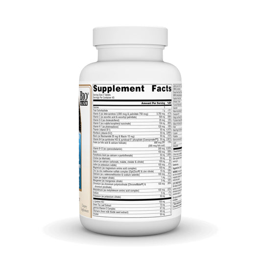 Life Force Multi label close-up highlighting comprehensive daily vitamin blend