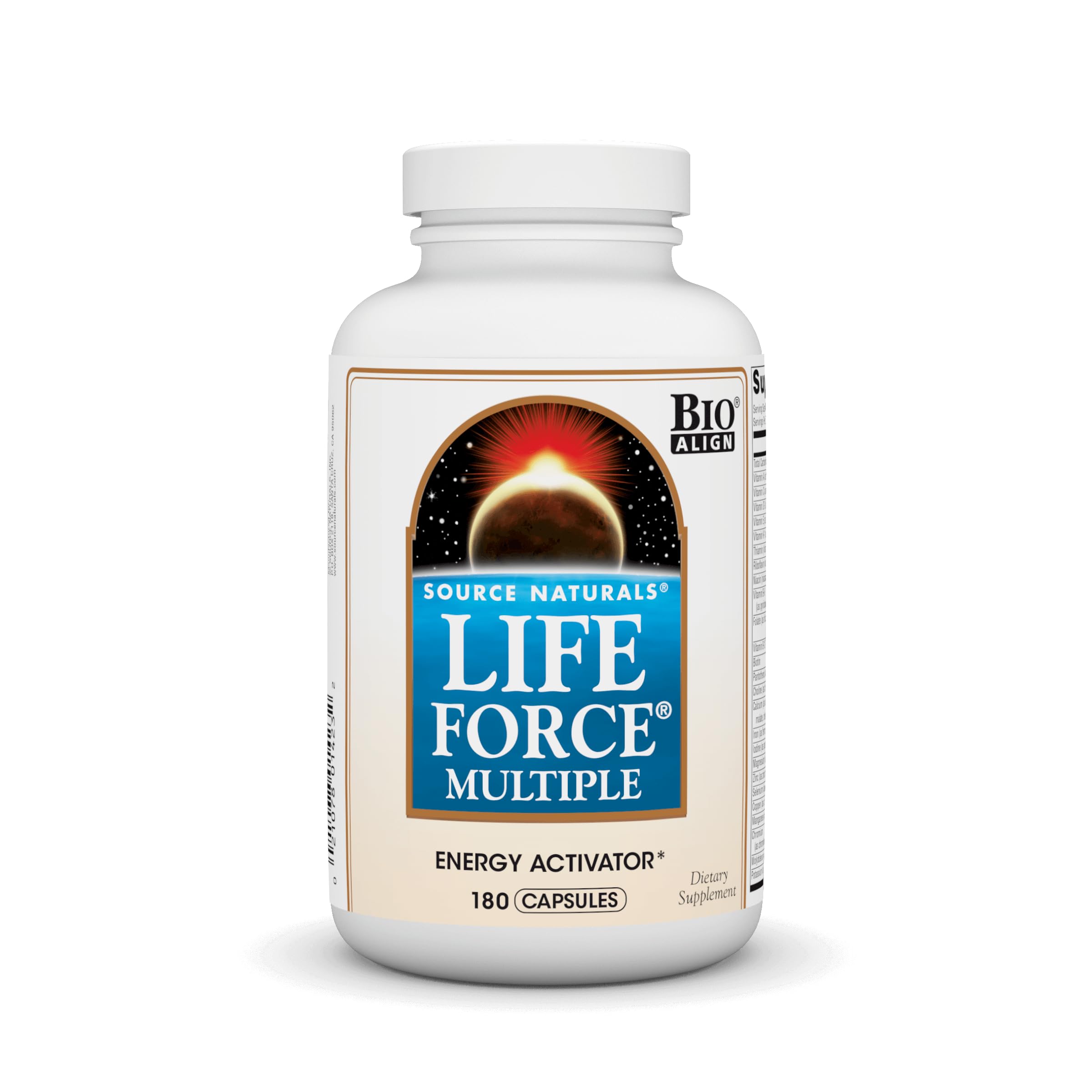 Source Naturals Life Force bottle with capsules for daily vitality