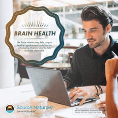 Source Naturals Life Force bottle shows turmeric and green tea ingredients