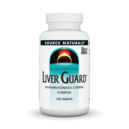 Source Naturals Liver Guard bottle with capsules for daily liver support.