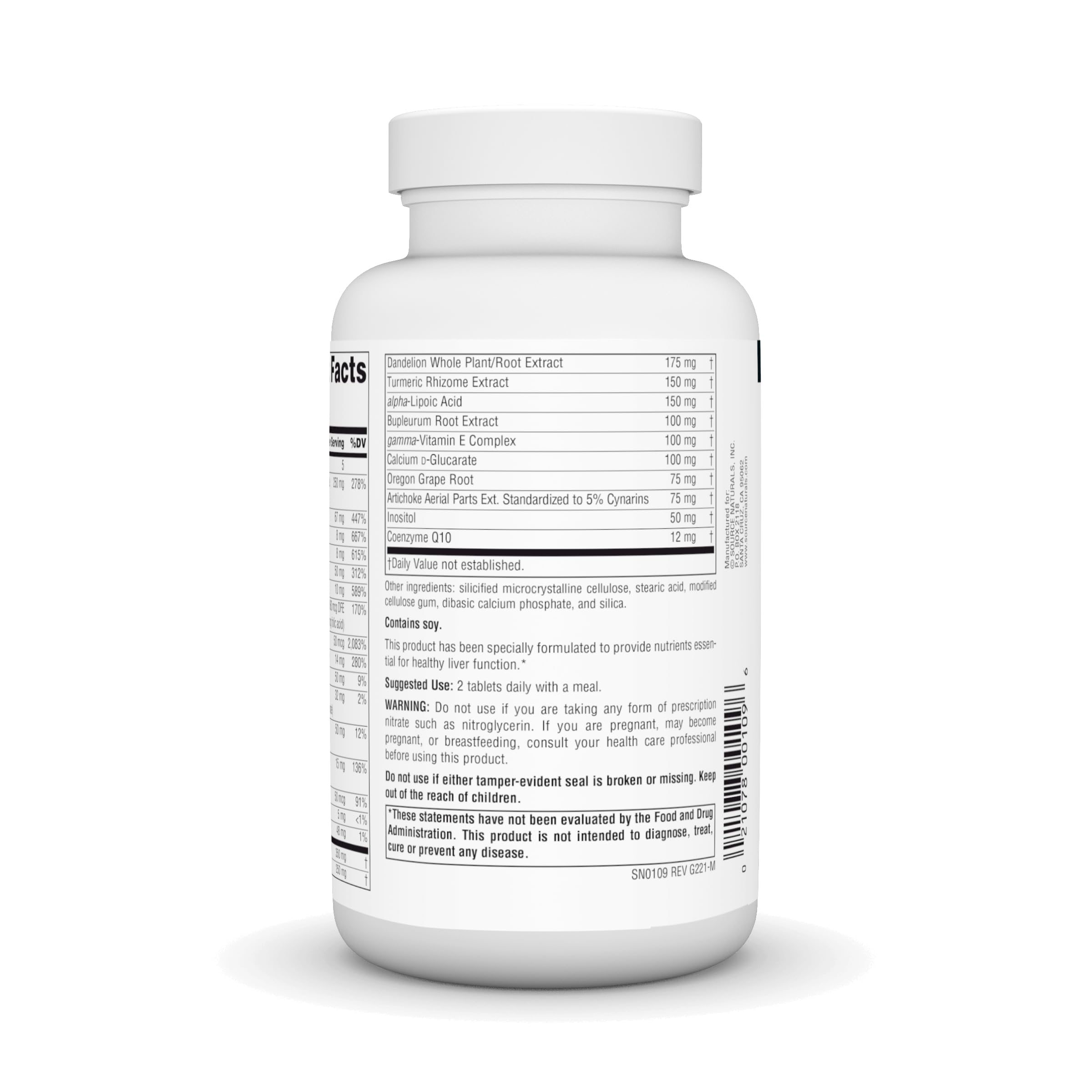 Close-up of Liver Guard tablets highlighting texture and dosage.