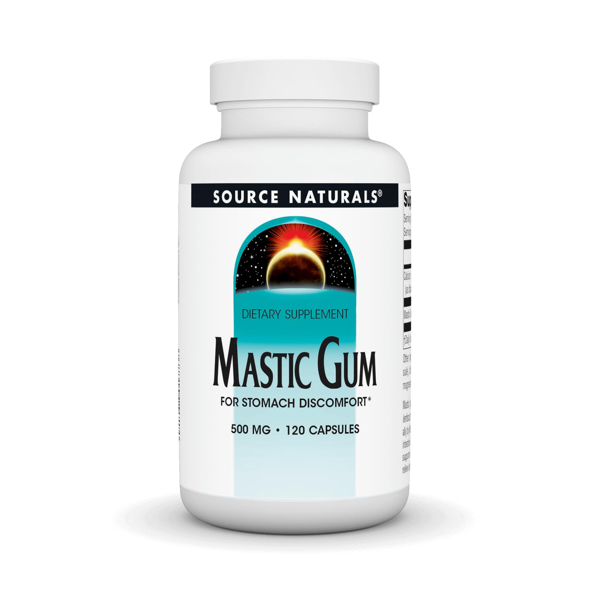 Source Naturals Mastic Gum capsules support digestive comfort.
