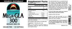Source Naturals Mega-GLA 300 capsule inside-view shows glossy softgel.