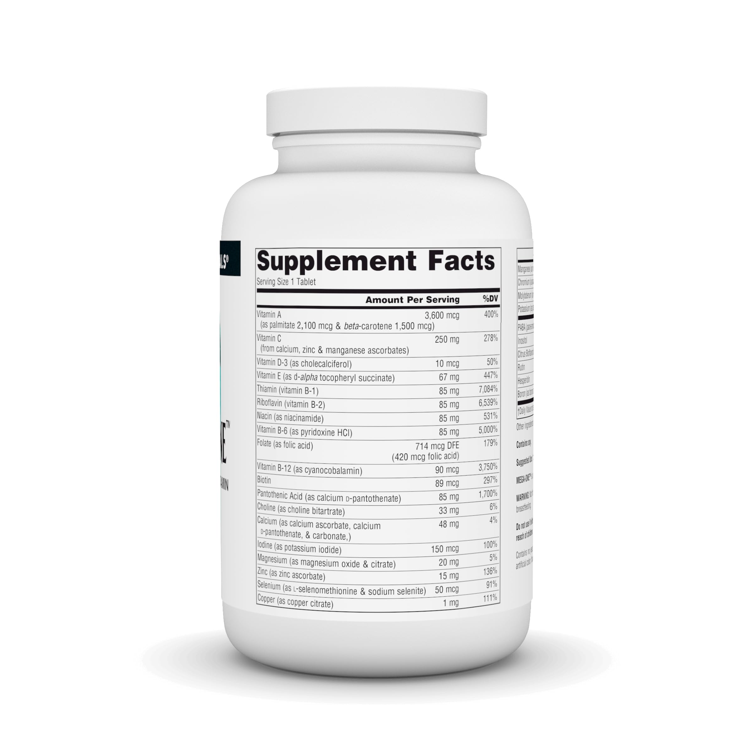 Source Naturals Mega-One bottle packaging signaling high-potency daily multivitamin.